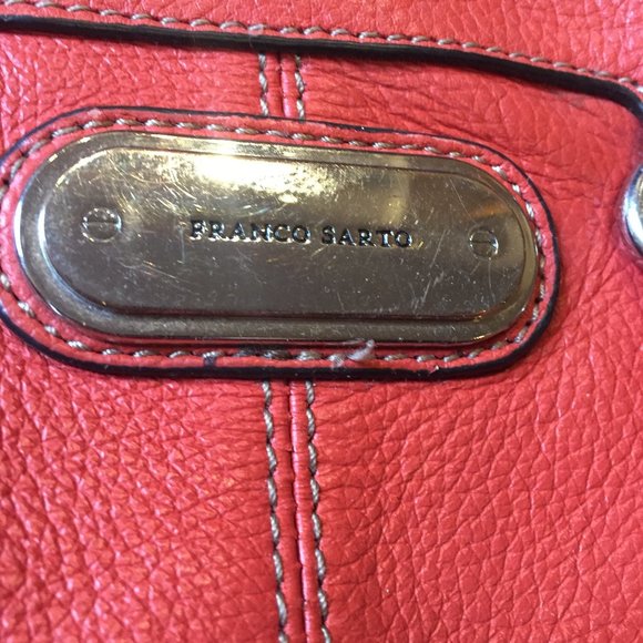 Franco Sarto leather coral purse w/adjustable strap - Picture 2 of 10